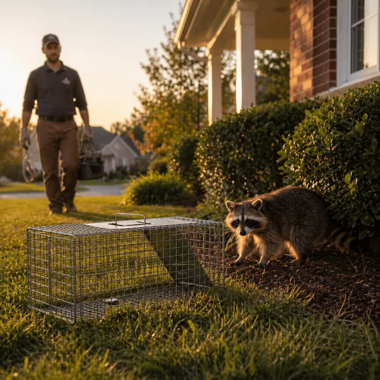 Skunk humane trapping yard